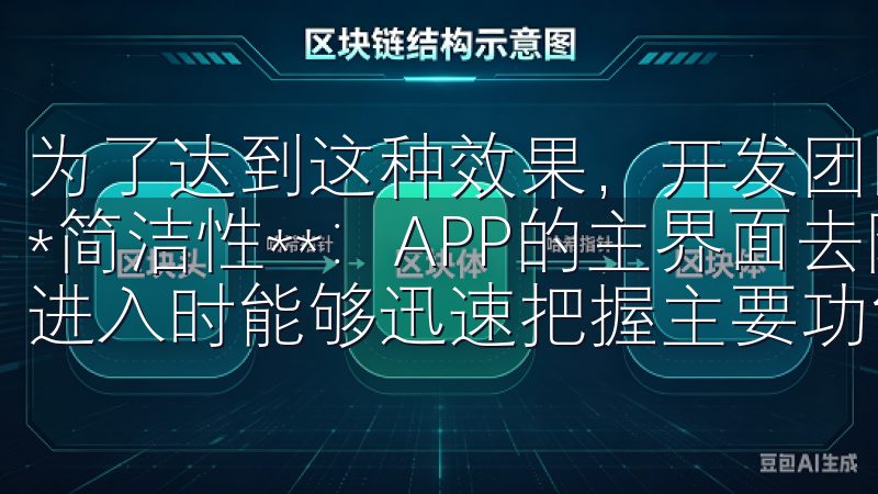 为了达到这种效果，开发团队遵循了以下核心原则： 1. **简洁性**：APP的主界面去除了多余的信息，保证用户在进入时能够迅速把握主要功能，减少了学习成本。